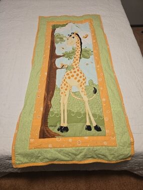 Giraffe Grow Chart - Orange & Green